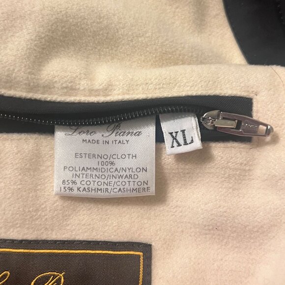 Loro Piana StormSystem Twenty K Vest Mens XL Black Made In Italy Cashmere Lined - Picture 13 of 16